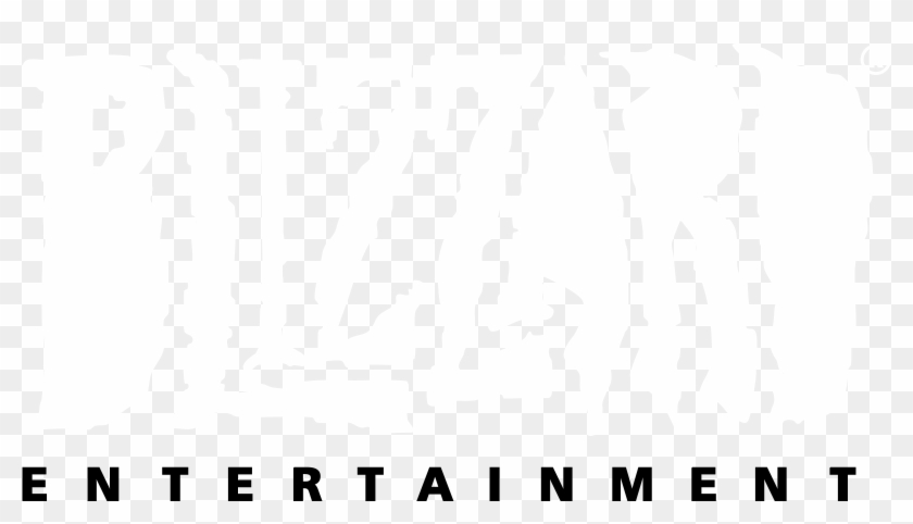 Blizzard Entertainment Logo Black And White - Blizzard Entertainment Logo White Png Clipart #3456480