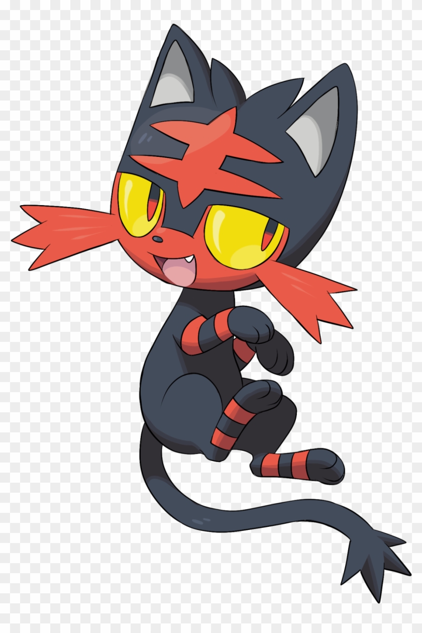 I'm Really Between It And Popplio For Who I'm Gonna - Pokemon Litten Clipart #3456786