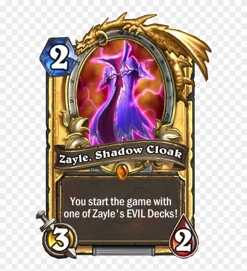 Enus Zayleshadowcloak Gold - Rogue Legendary Hearthstone Clipart #3456814