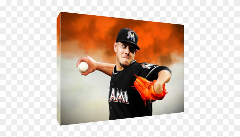 Details About Miami Marlins Jose Fernandez Poster Painting - Baseball Player Clipart #3457975