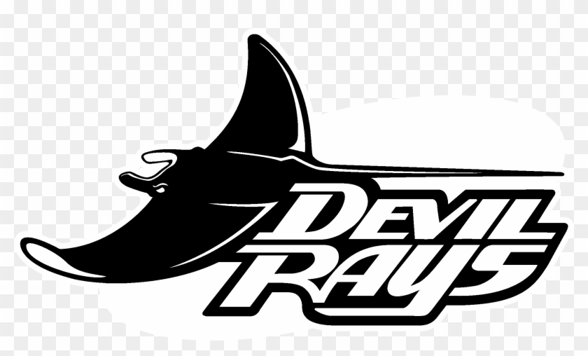 Tampa Bay Devil Rays Logo Black And White - Tampa Bay Rays Logo Clipart #3458265