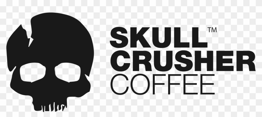Skull Crusher Coffee Logo Dark Clipart