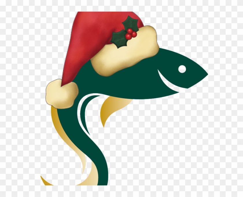 Logo Pez Navidad - Drawing Of Santa's Hat Clipart