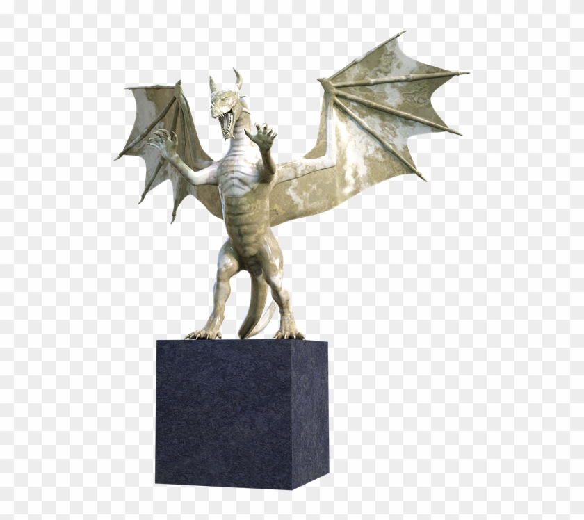 Dragon Stone Mythical Creatures Reptile Animal - Carving Clipart