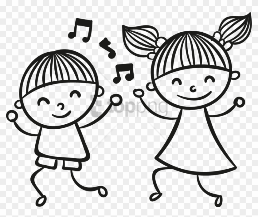 Free Png Children Dancing Clipart Png Png Image With - Dancing Kids Drawing Transparent Png #3459332