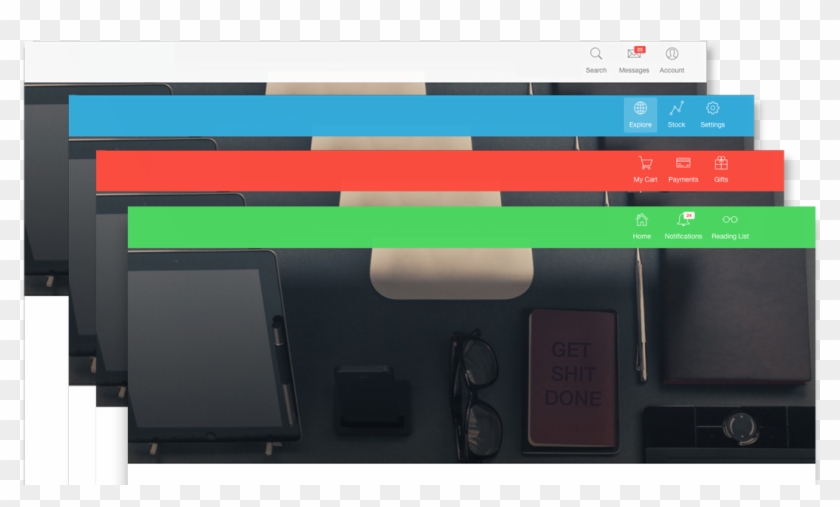 Download bootstrap navigation bar with icons parallel clipart png