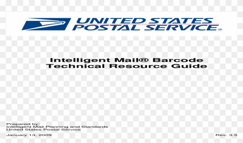 Intelligent Mail Barcode Technical Resource Guide - Ink Clipart #3459587