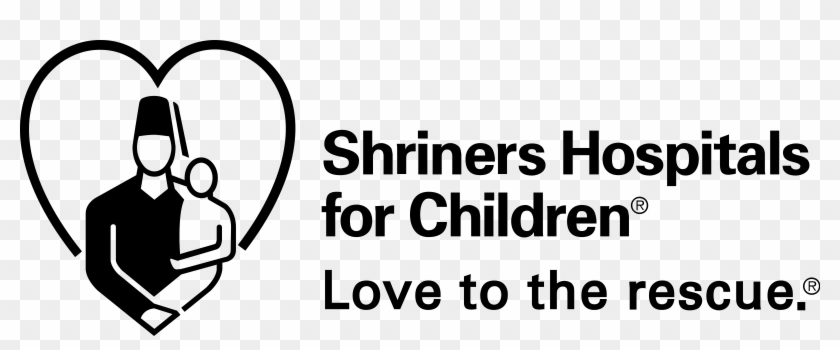Shriners Hospitals For Children Logo Black And White - Shriners Hospital For Children Clipart #3459774