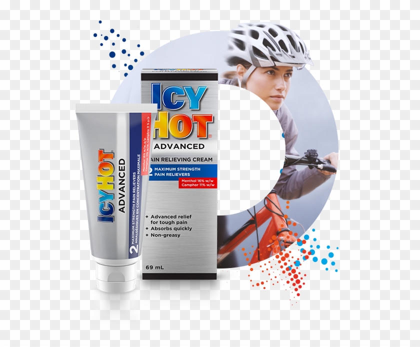 Icy Hot® Advanced Pain Relieving Cream - Graphic Design Clipart #3460129