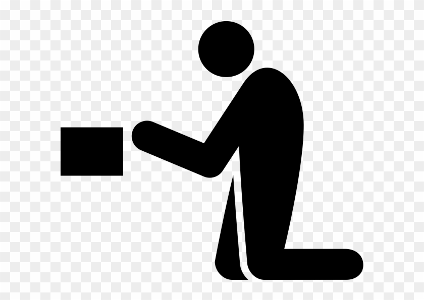 Beggar Rubber Stamp - Sitting Clipart