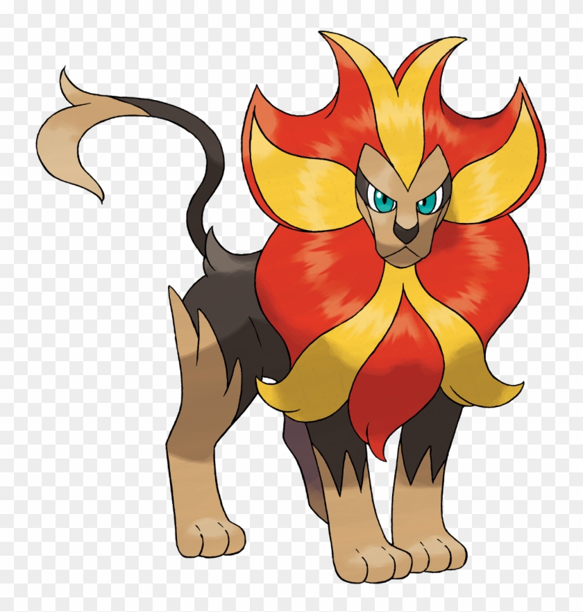 Pyroar-m - Pyroar Pokemon Clipart