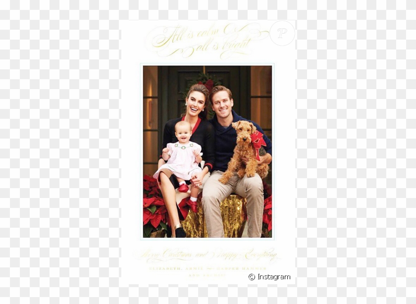 Armie Hammer Et Sa Femme Elizabeth Chambers Ainsi Que - Armie Hammer And Family Clipart #3463286