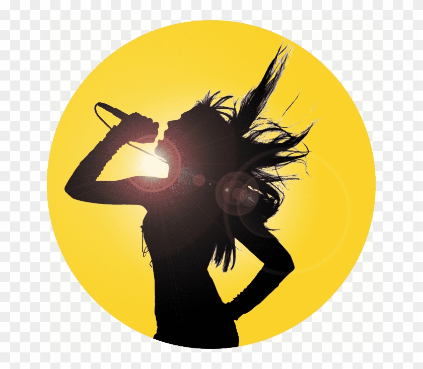 Espn 2020 Super Bowl Party - Female Singer Silhouette Png Clipart #3463792