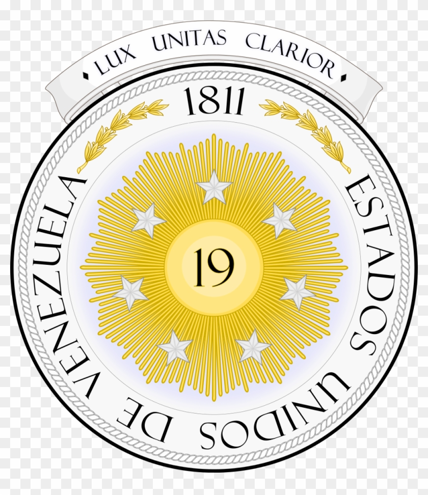 Coat Of Arms Of Venezuela - Federal Dependencies Of Venezuela Coat Of Arms Clipart #3464523