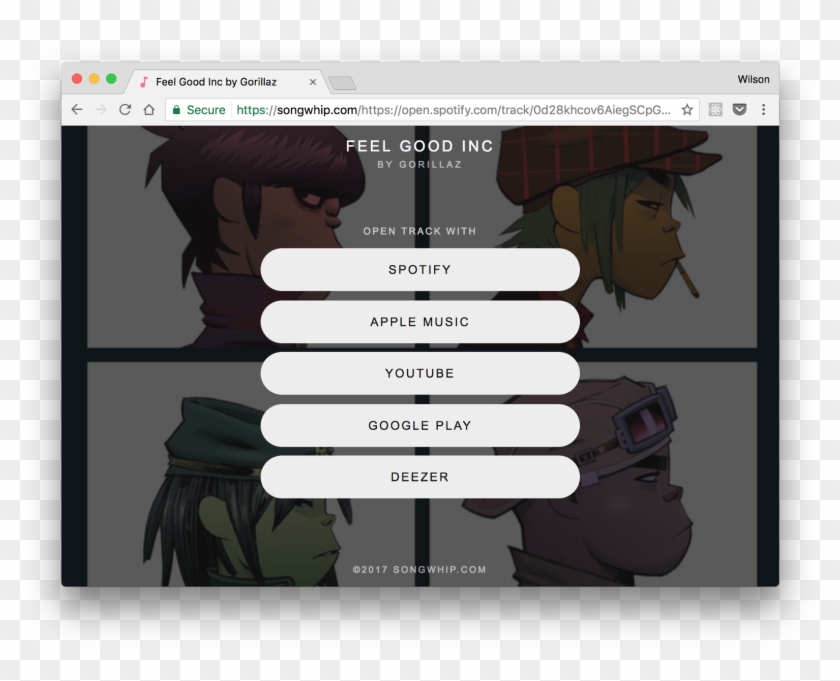 Songwhip Announces Support For Google Play Music - Gorillaz Demon Days Clipart