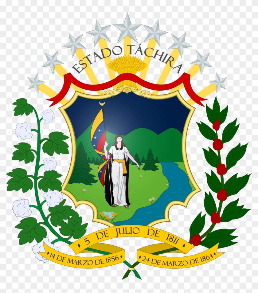 Escudo Estado Tachira - Escudo Del Estado Tachira Clipart #3465149