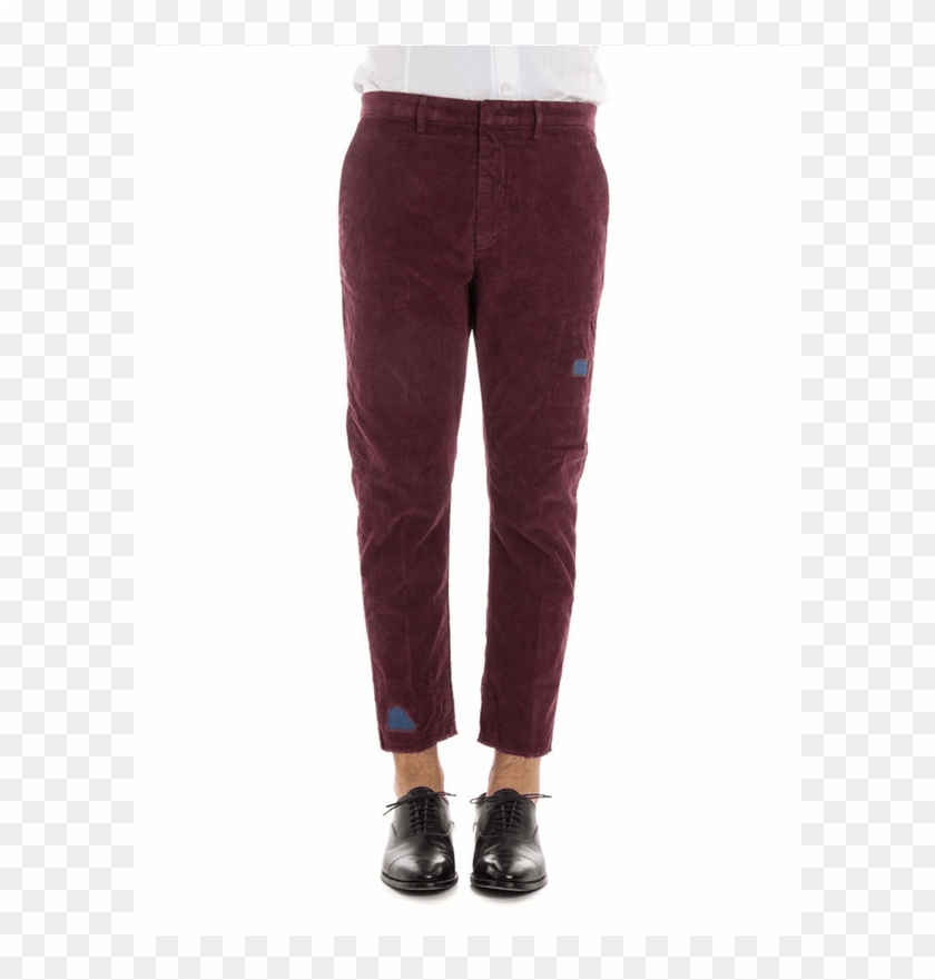 Pence Trousers Made Of Velvet Bordeaux - Pocket Clipart #3465517