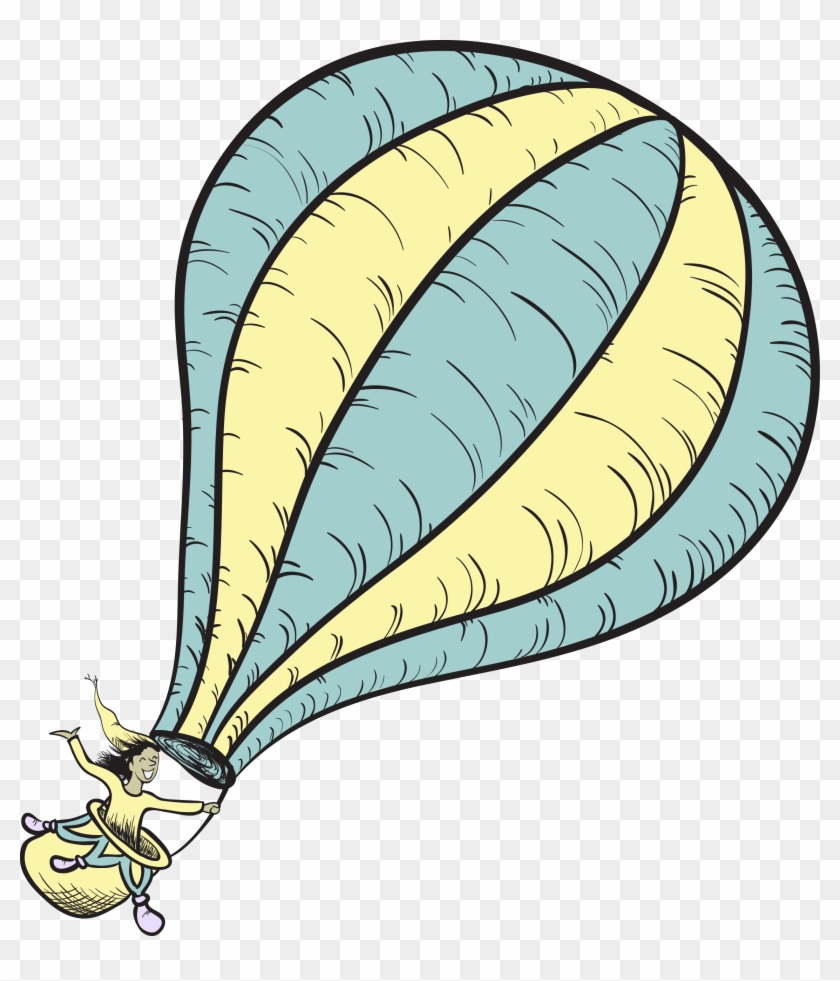Oh The Places Youll Go Png - Dr Seuss Balloons Clip Art Transparent Png #3465604