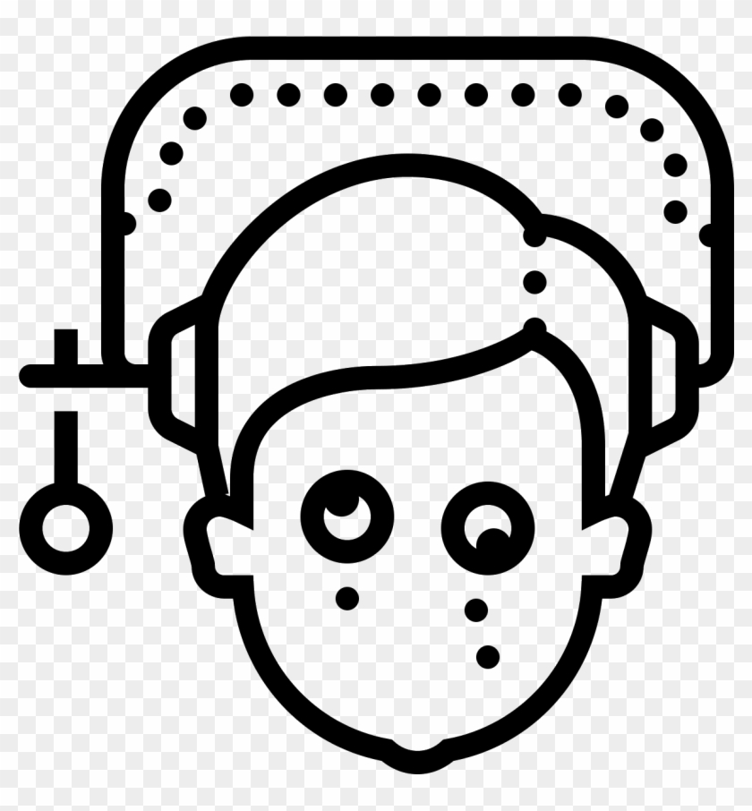 This Icon Shows A Human Face, Most Likely A Male - Icons Overwhelmed Clipart #3466205