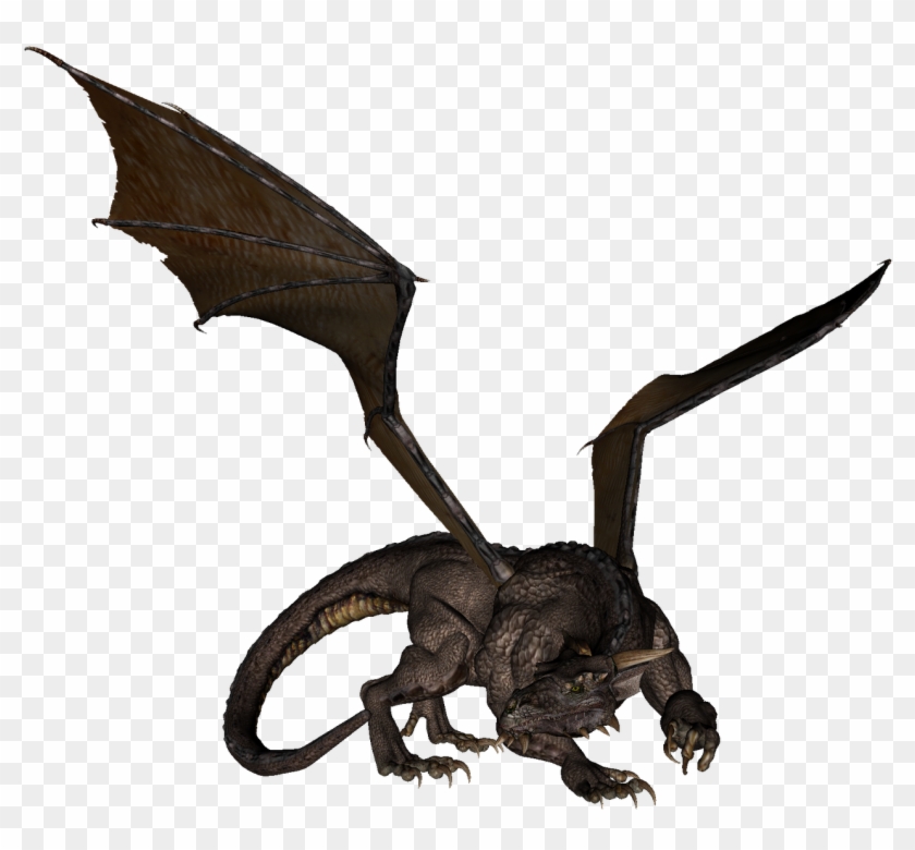 Dragon Vector Realistic , Png Download - High Resolution Dragon Png Clipart #3466238