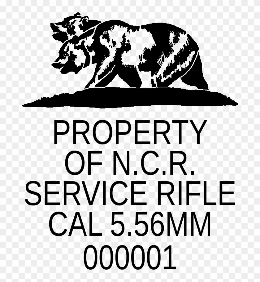 At Least I'm Getting Different Markings - New California Republic Stencil Clipart #3466878