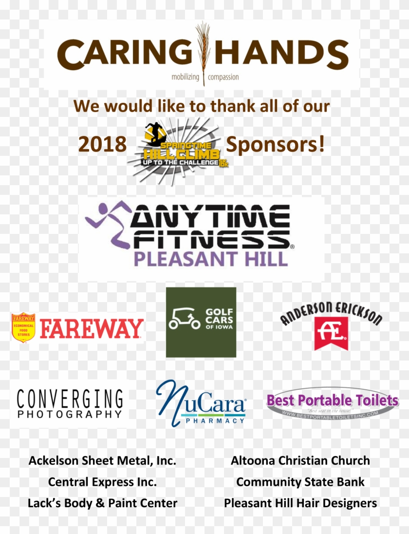 2018 Springtime Hill Climb Sponsors Clipart #3467658