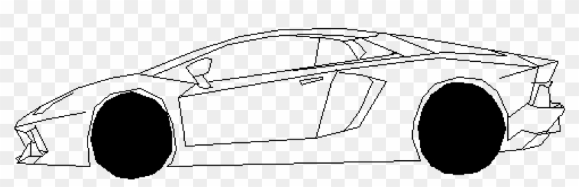 Lamborghini Drawing Black And White - Lamborghini Clipart