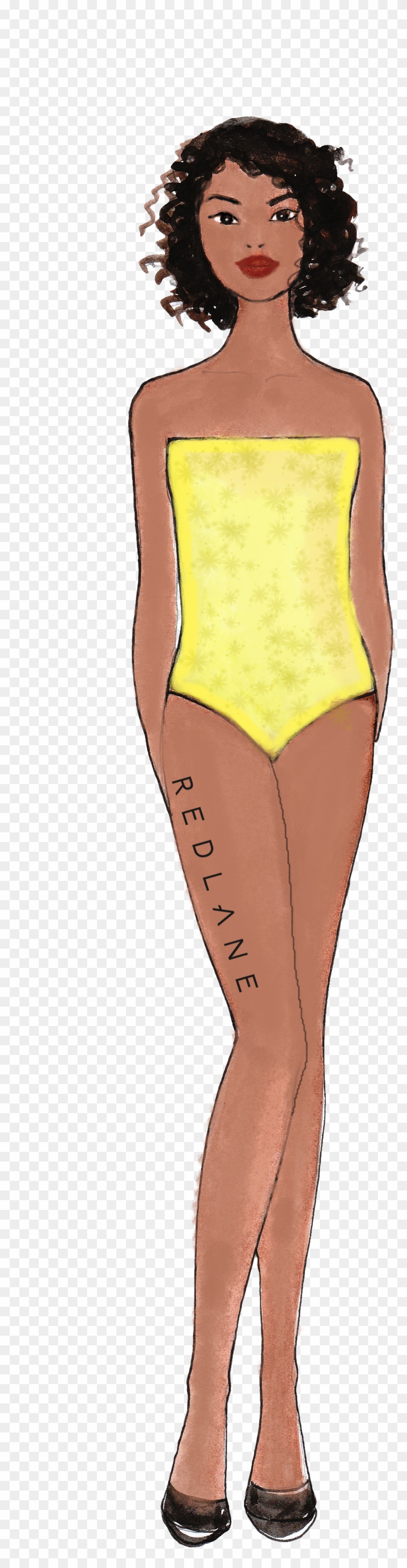 Rectangle Body Shape - Tights Clipart