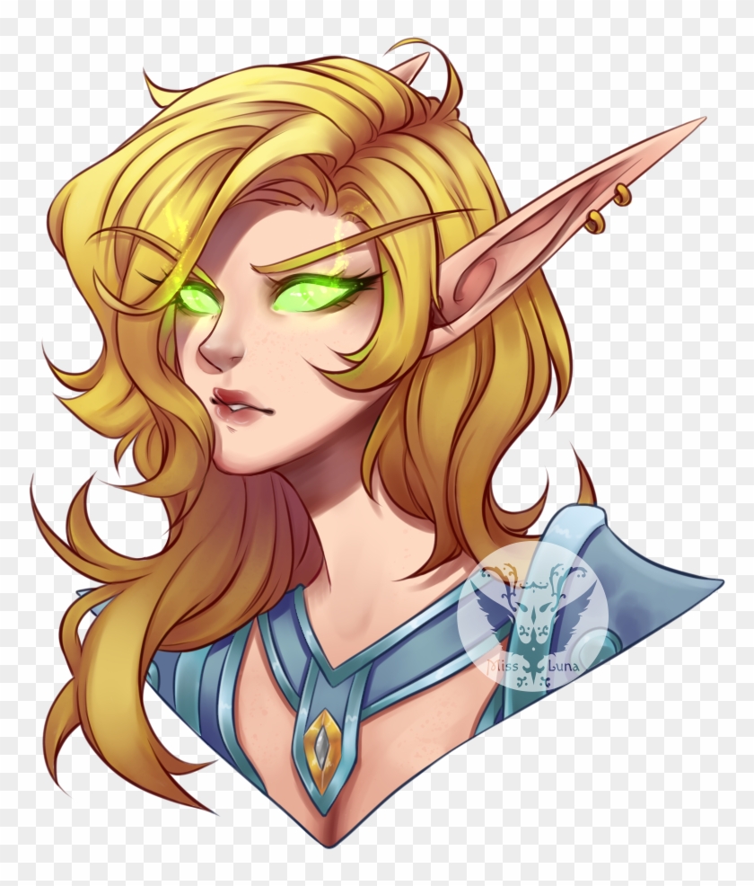 Maraya [com] By Misslunacrest Warcraft Characters, - Anime Blood Elf Clipart #3468543