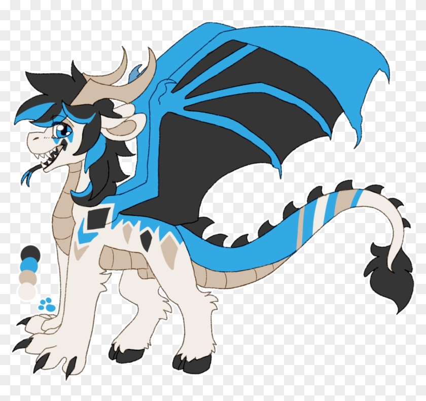 Cloven Hooves, Draconequus, Dracony, Dragon, Horns, - Cartoon Clipart