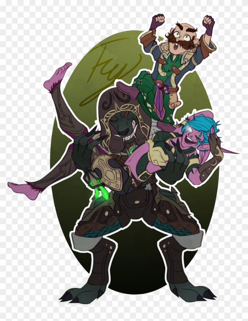 Draw The Squad, Wow Edition Pose By Mapleleauf Characters - Illustration Clipart