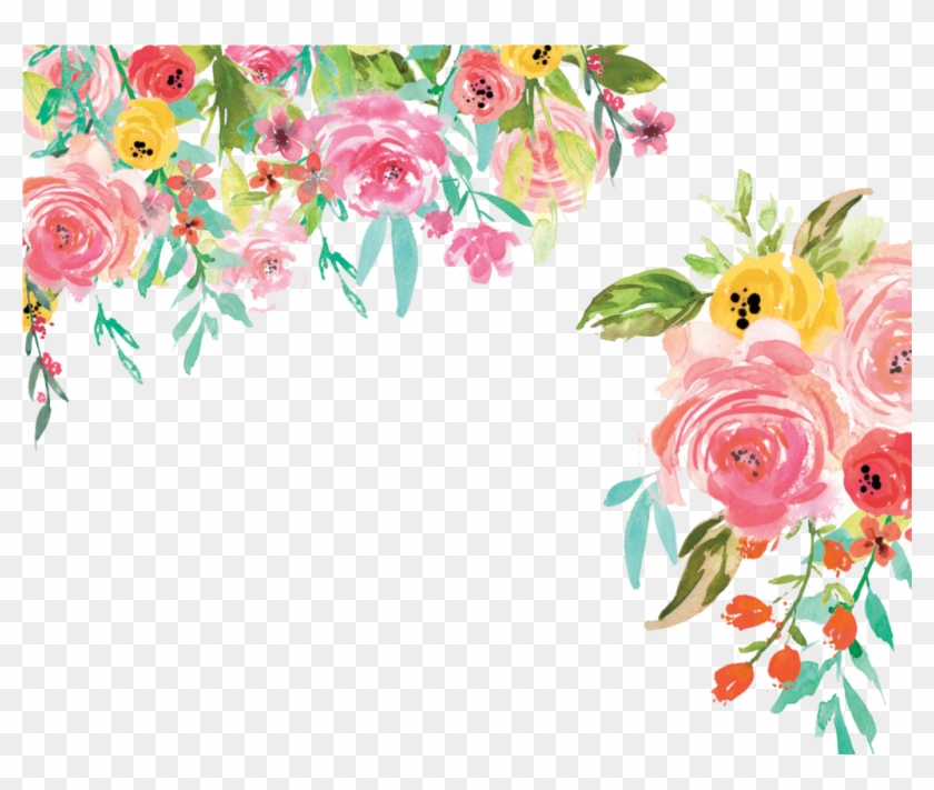 Free Big Watercolor Floral Collection - Big Flower Watercolor Png Clipart #3468973