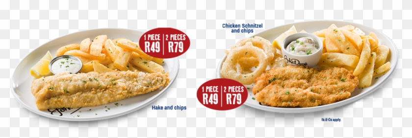 Tuesday Hake Or Schnitzel And Chips - John Dory's Tuesday Special Clipart