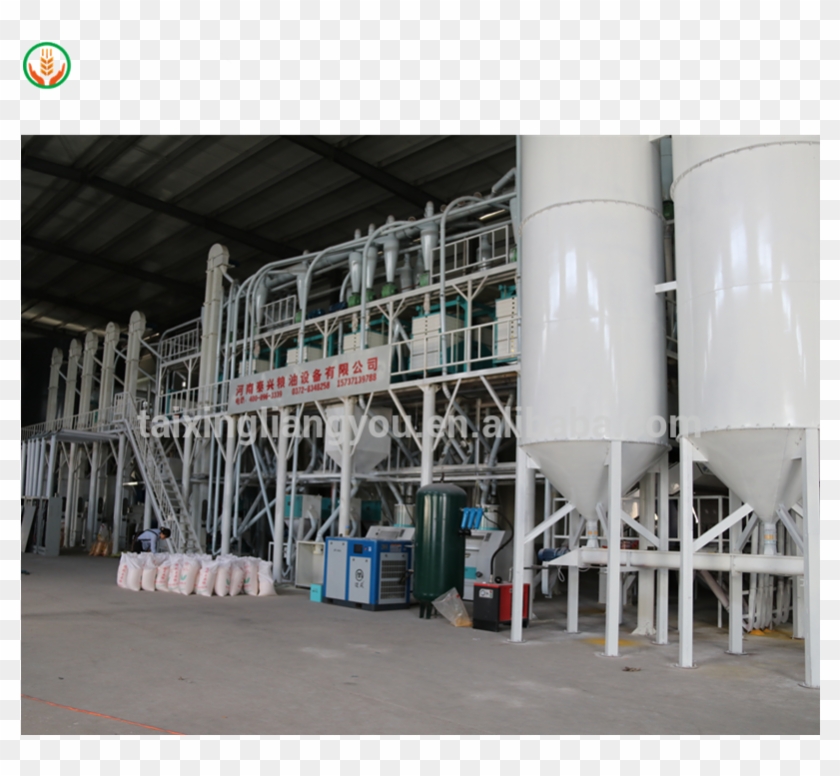 Maize Grits/ Maize Meal Making Machine/ Fufu Making - Factory Clipart