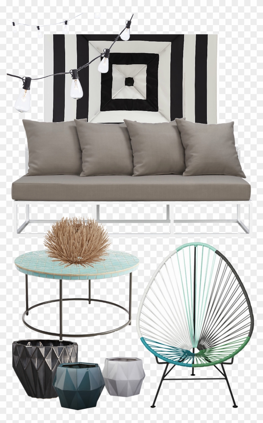 Cb2 Outdoor Furniture Studio Couch Clipart 3470051 Pikpng