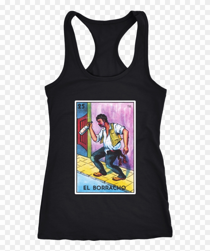 El Borracho Card Racerback Tank Top - Never Take Camping Advice From Me You Ll Only End Up Clipart