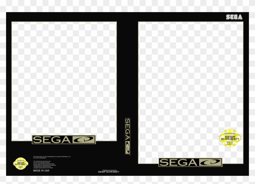 Sega Early Case Cover Template Zacharylunsfordart Apno - Sega Cd Box Template Clipart