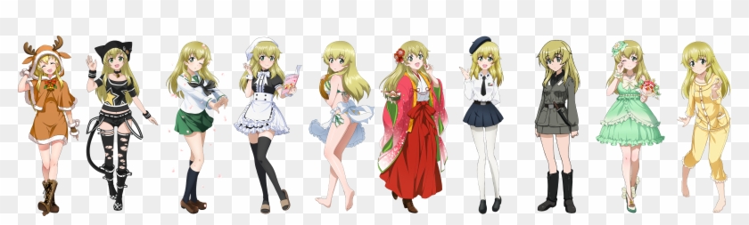 Girls Und Panzer Carpaccio Christmas Dress Heels Japanese - Anime Clipart