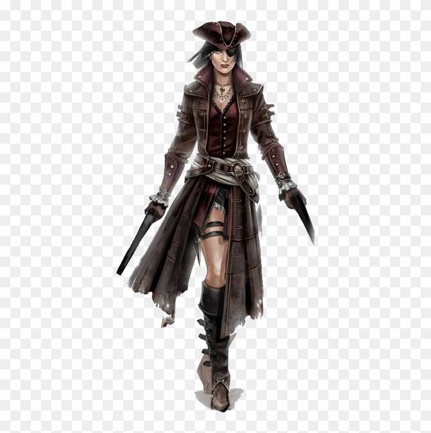 Lady Black Assassin's Creed Blackflag - Assassin's Creed Png Hd Clipart
