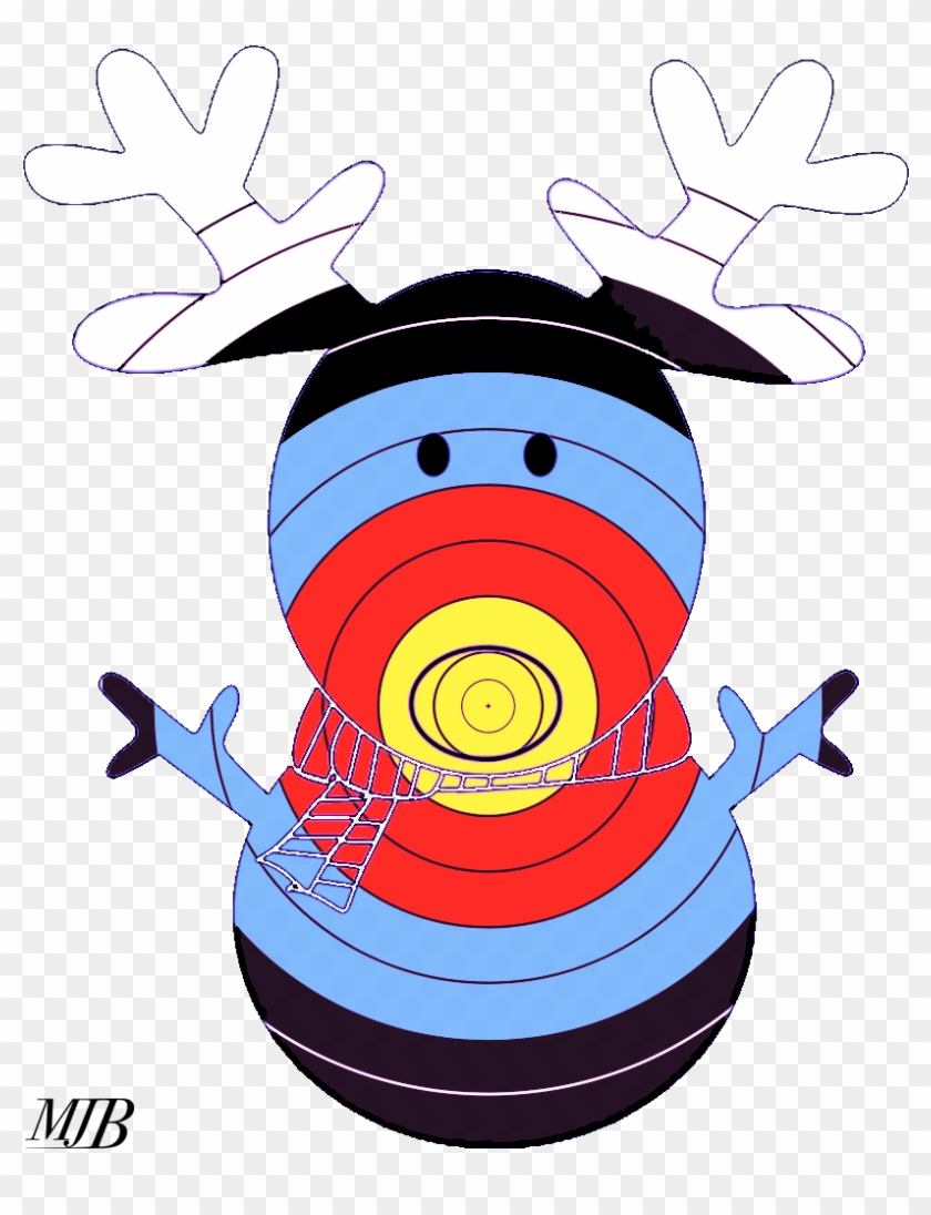 Target Archery Faces - Archery Target Christmas Clipart