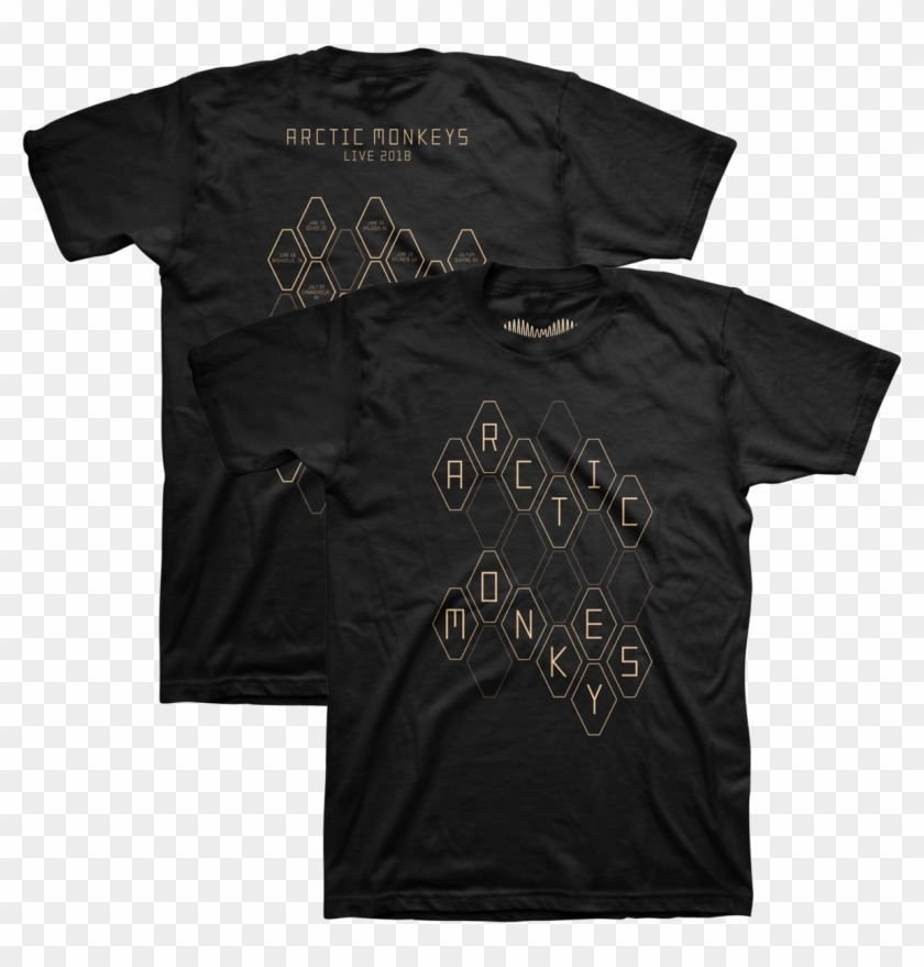 'am Hexagons June Oct Tour' T Shirt Arctic Monkeys - Arctic Monkeys Live 2018 Shirt Clipart #3470930