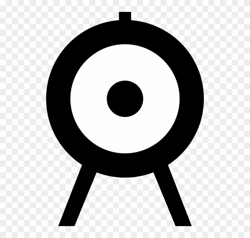 Archery Stand Meeting Archery Target Black - Circle Clipart #3470993