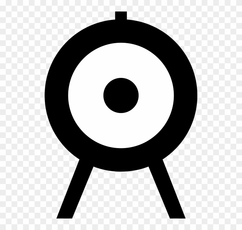 Archery Stand Meeting Archery Target Black - Circle Clipart