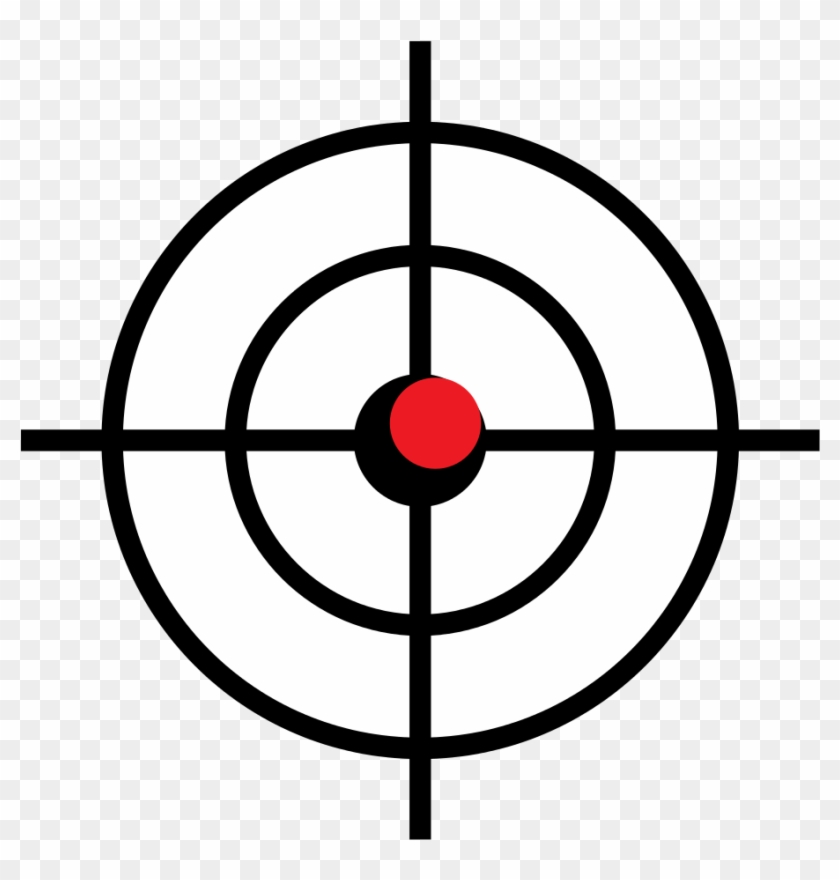 Target Svg Archery - Transparent Gun Scope Target Clipart
