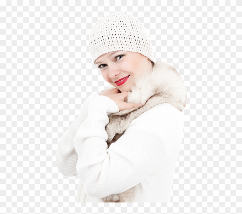Download Woman In Warm Winter Clothes Png Image - Woman In Winter Png Clipart