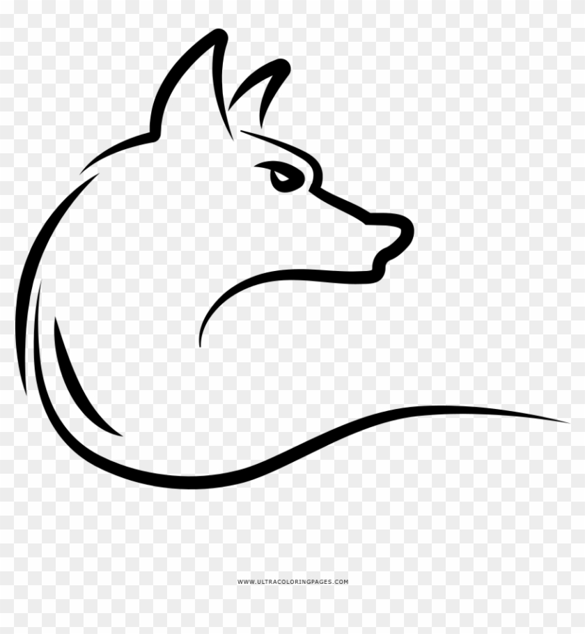 Wolf Coloring Page - Drawing Clipart