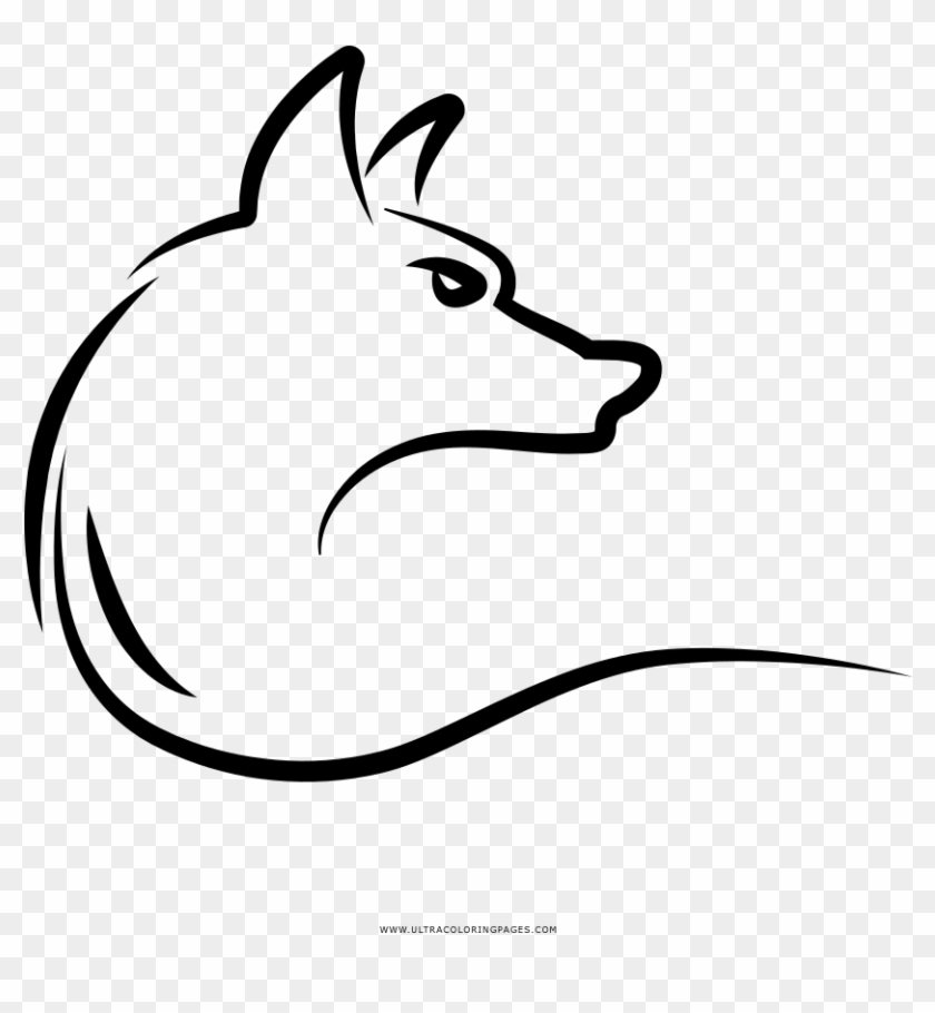 Wolf Coloring Page - Drawing Clipart #3471987