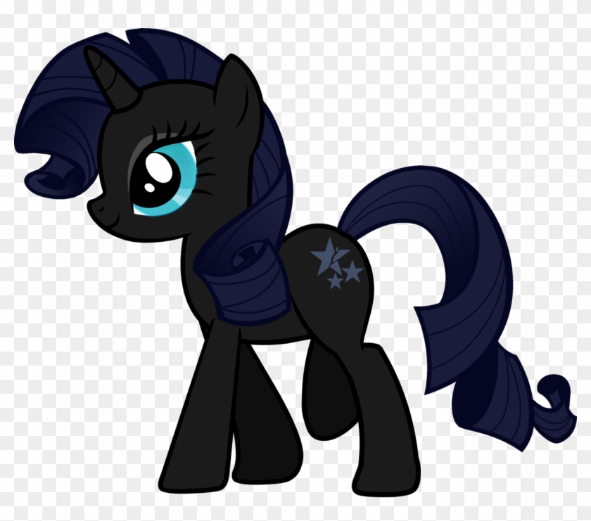 Black Rock Shooter, Edit, Ponified, Rarity, Recolor, - Silhouette My Little Pony Svg Clipart #3472242