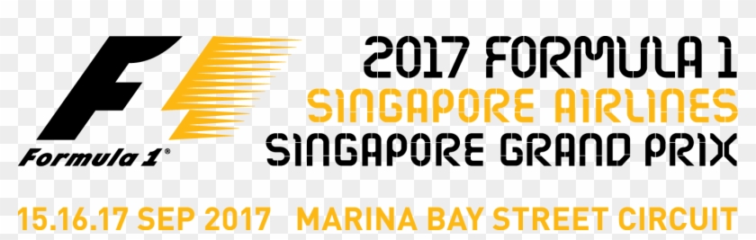 2017 Formula 1 Singapore Airlines Grand Prix - Formula 1 Clipart #3472586