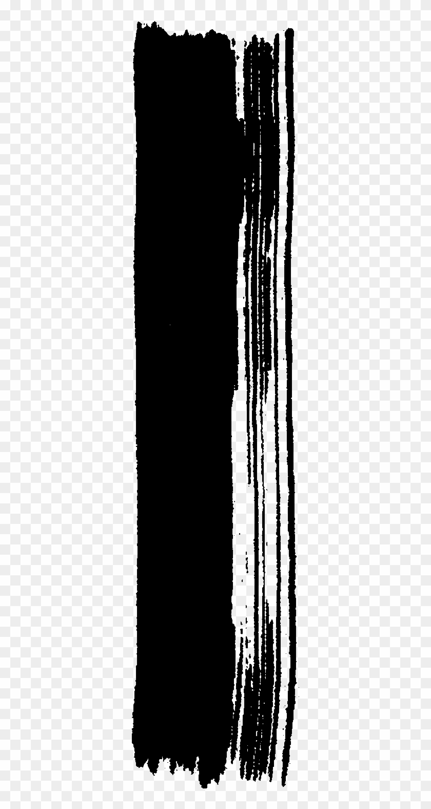 Digital Brush Stroke Clipart Download Png - Monochrome Transparent Png #3472677